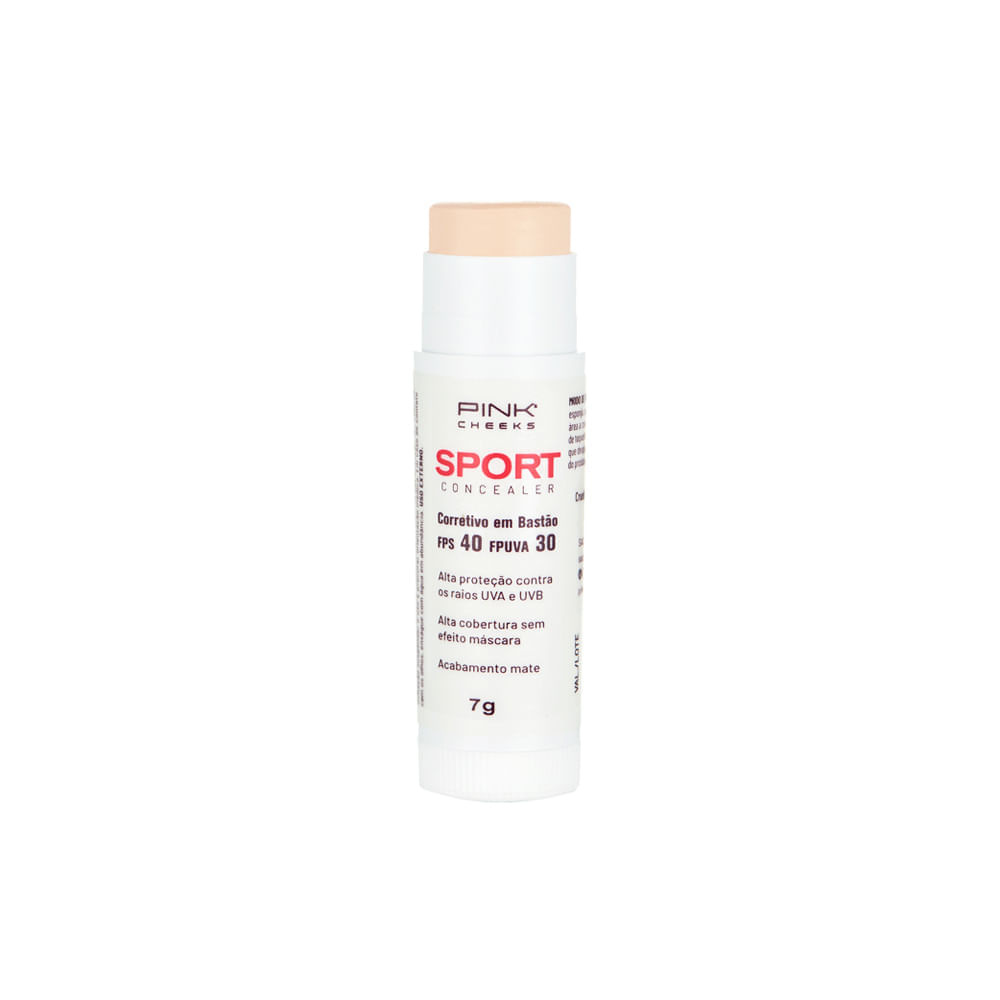 Corretivo em Bastão Cremoso com Protetor Solar B23 Natural Pink Cheeks Sport Concealer FPS 40 FPUVA 30 C10 7 g
