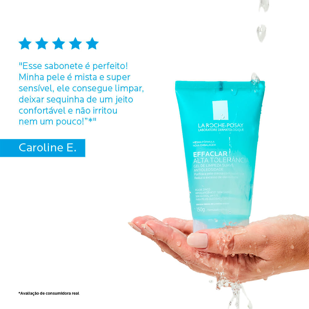 Gel Facial de Limpeza La Roche-Posay Effaclar Alta Tolerância 150 g