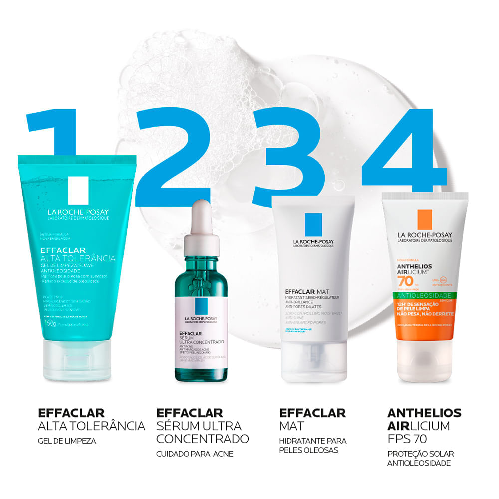 Gel Facial de Limpeza La Roche-Posay Effaclar Alta Tolerância 150 g