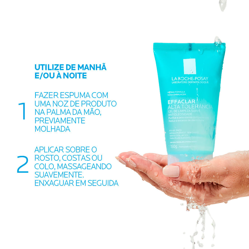 Gel Facial de Limpeza La Roche-Posay Effaclar Alta Tolerância 150 g