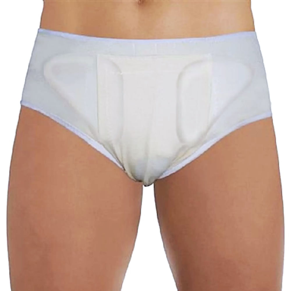 Cueca Para Hérnia Inguinal Dupla Dilepé Bege Tamanho M Unidade