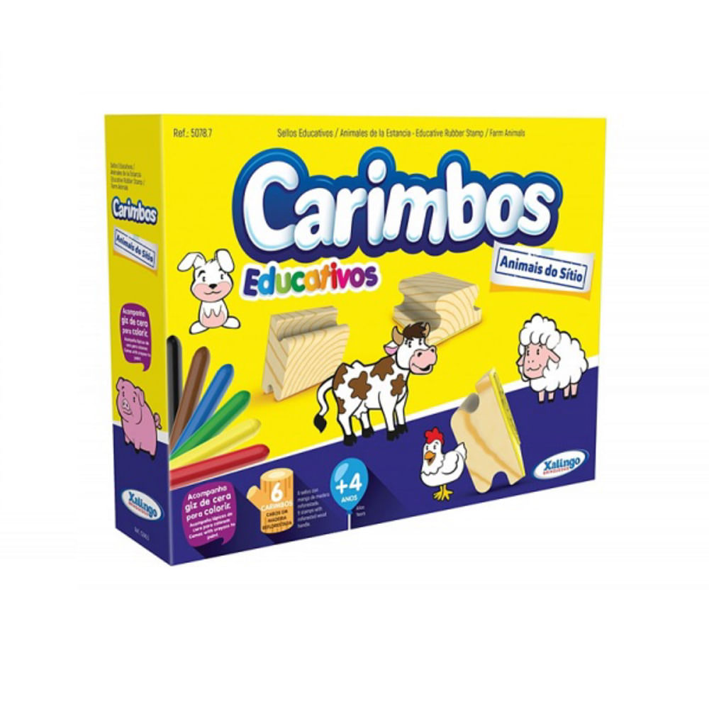 Carimbos Educativos Animais do Sitio Xalingo