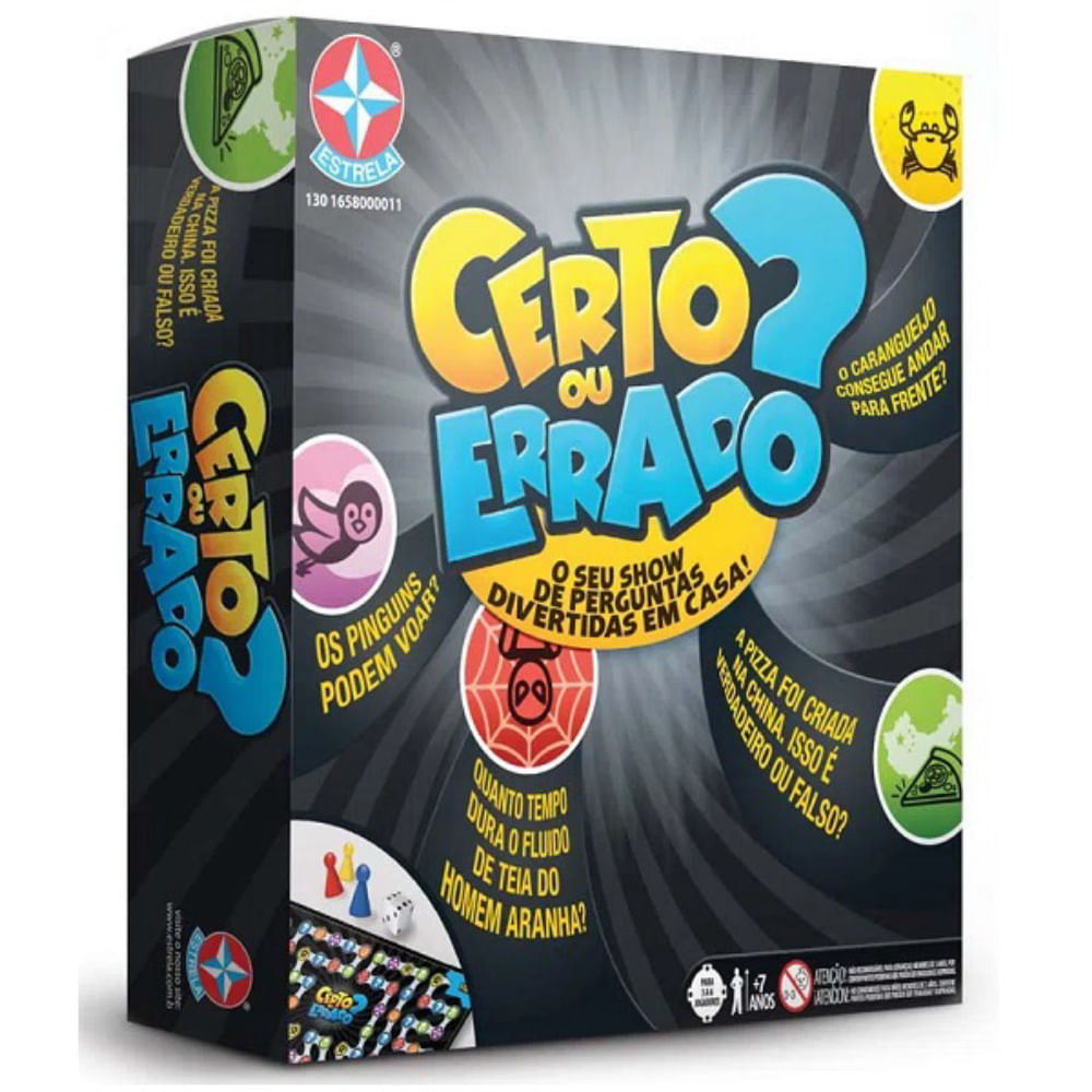 Jogo Certo ou Errado Estrela