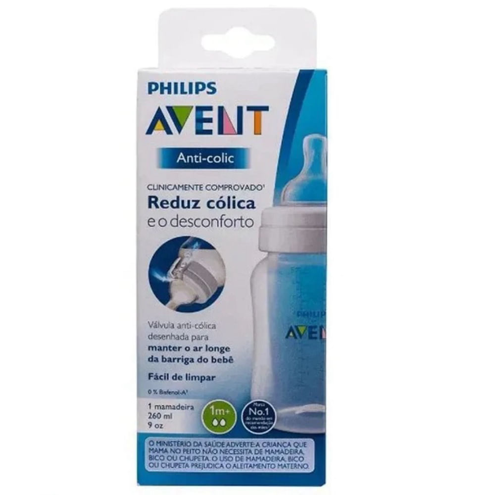 Mamadeira ANTI-COLIC Classica Philips Avent 260ml Azul