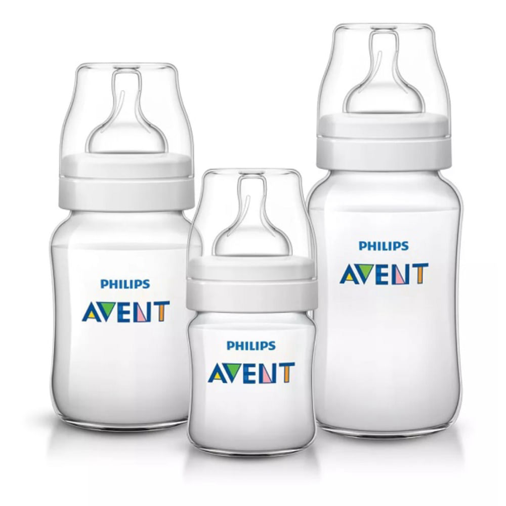 Kit Mamadeiras Classica Philips Avent 125ML + 260ML + 330ML