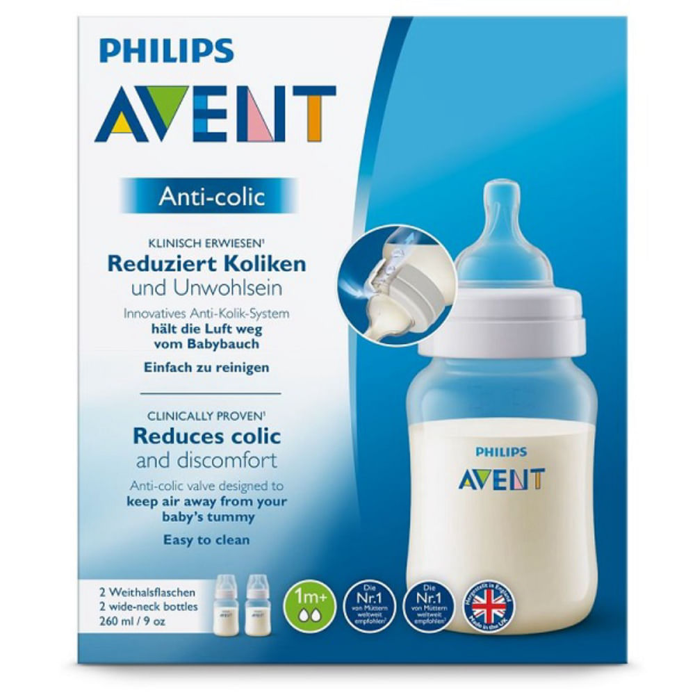 Kit Mamadeiras Classic 2 Peças Philips Avent 260ML