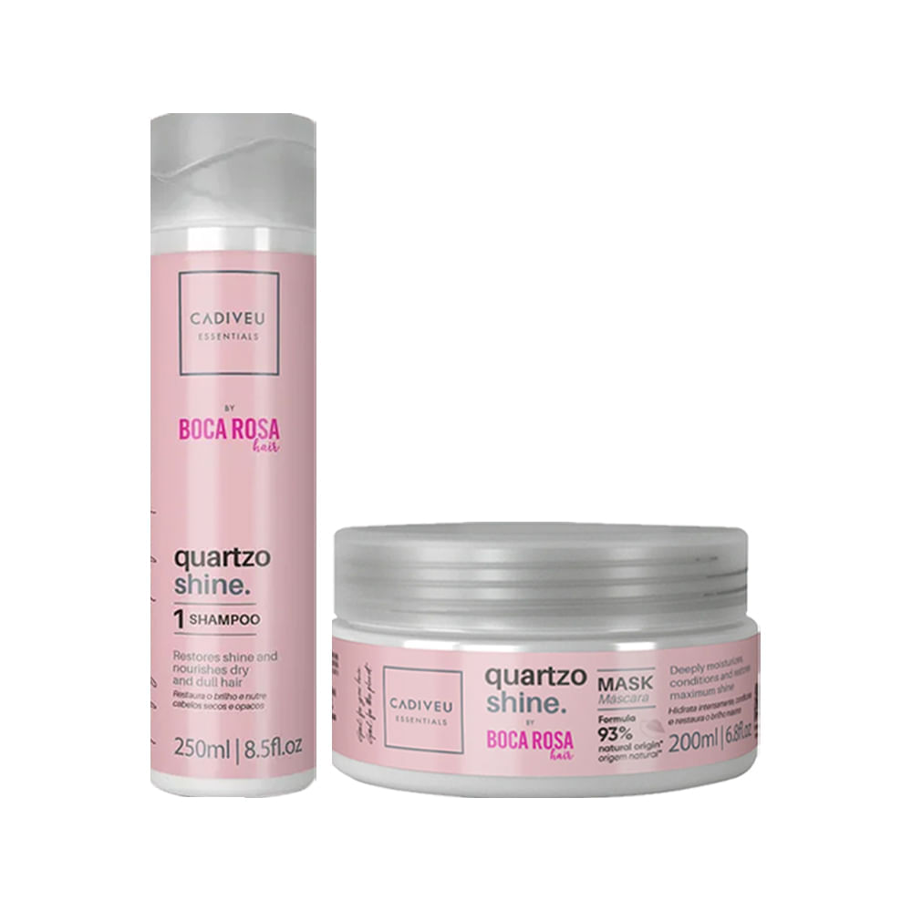 Kit Cadiveu Essentials Quartzo Shine  Shampoo 250 ml + Máscara de Brilho 200 ml