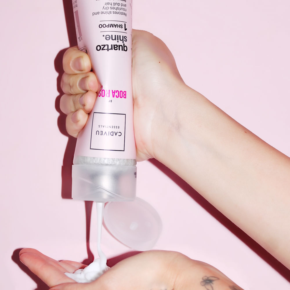 Kit Cadiveu Essentials Quartzo Shine Cuidado  Shampoo 250 ml + Condicionador 250 ml + Leave-in 120 ml