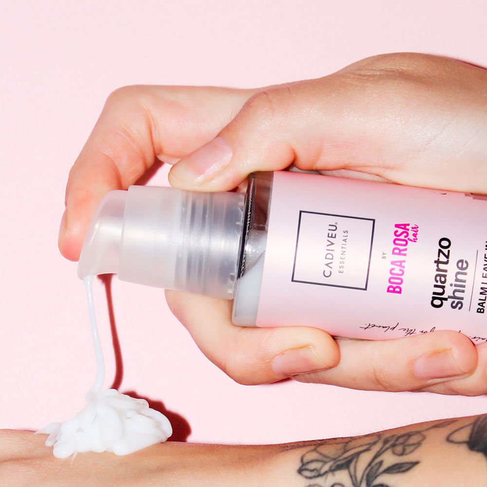 Kit Cadiveu Essentials Quartzo Shine Cuidado  Shampoo 250 ml + Condicionador 250 ml + Leave-in 120 ml