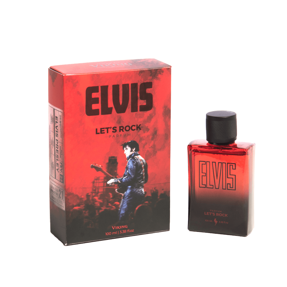 Perfume Masculino Let's Rock Elvis Presley Viking 100ml