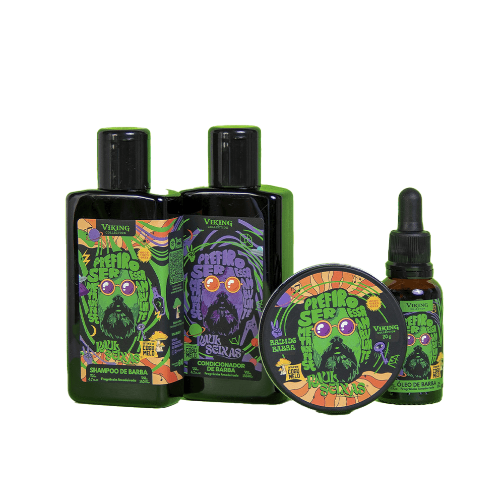 Combo De Barba Maluco Beleza Raul Seixas Viking