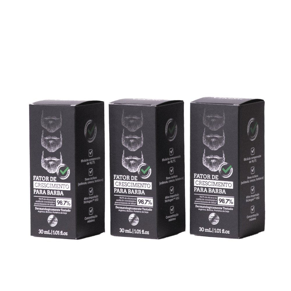 Combo Fator de Crescimento para Barba Viking