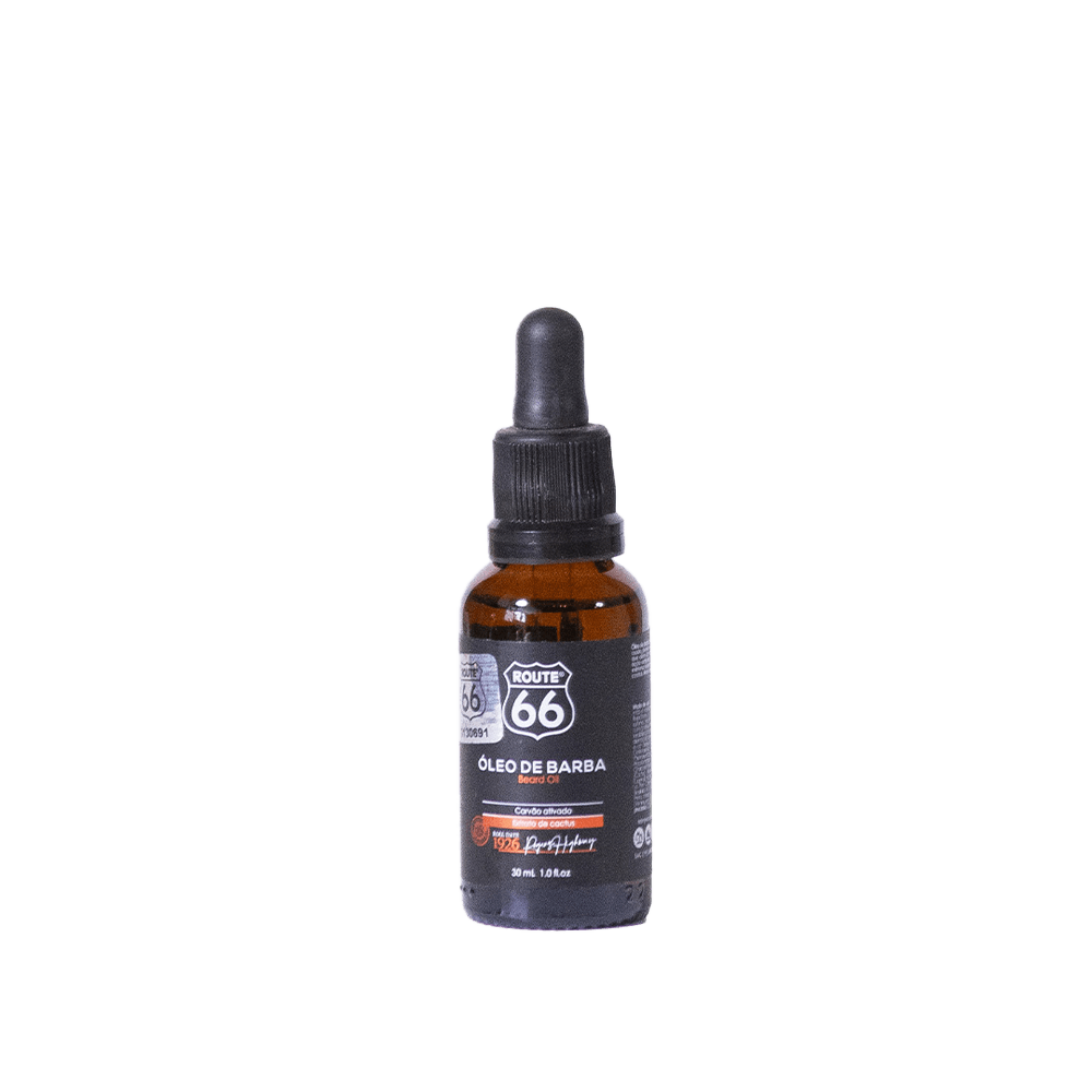 Óleo de Barba Com Carvão Ativado Route 66 Viking 30ml