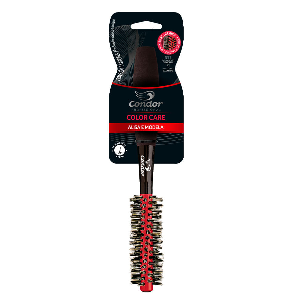 Escova de Cabelo Condor Black Color care 7406