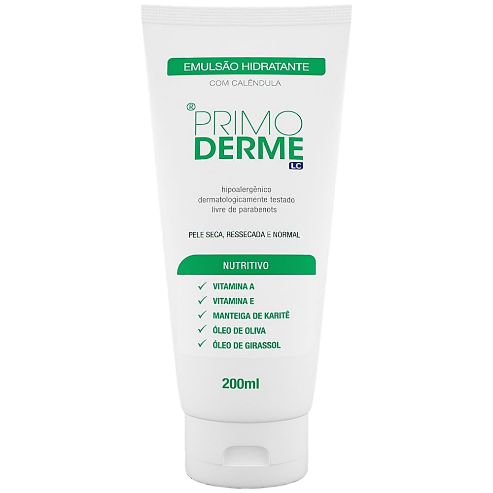 Primoderme Emulsão Hidratante Com Calêndula 200ml