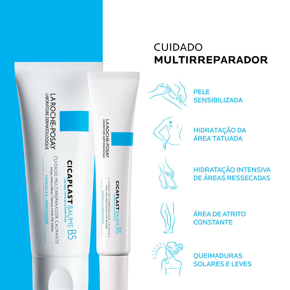 Creme Hidratante Corporal e Facial La Roche-Posay Cicaplast Baume B5 40 ml