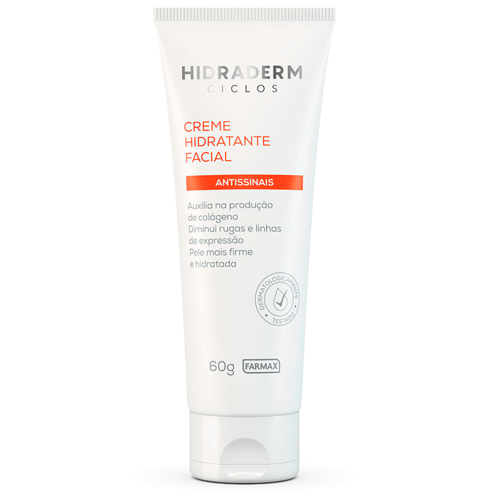 Creme Facial Antissinais Farmax Hidraderm Ciclos 60g