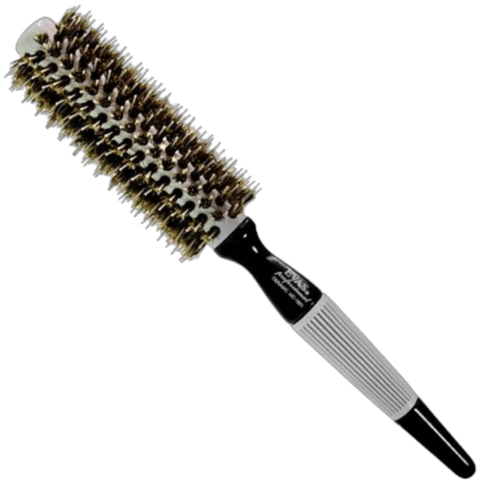 Evas Escova Cerdas Mistas Dupla Altura Mc-601 Cinza Escova De Cabelo