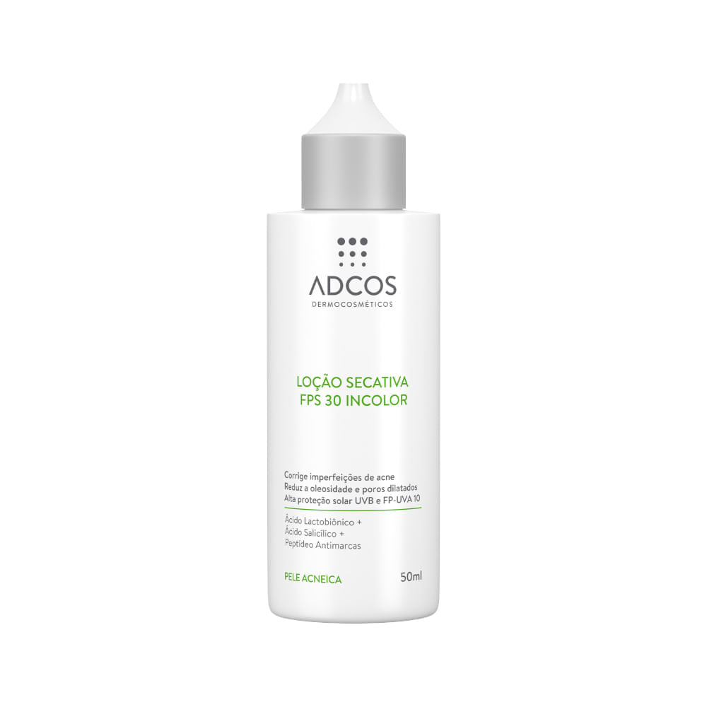 Loção Secativa Para Pele Acneica Incolor FPS 30 50ml