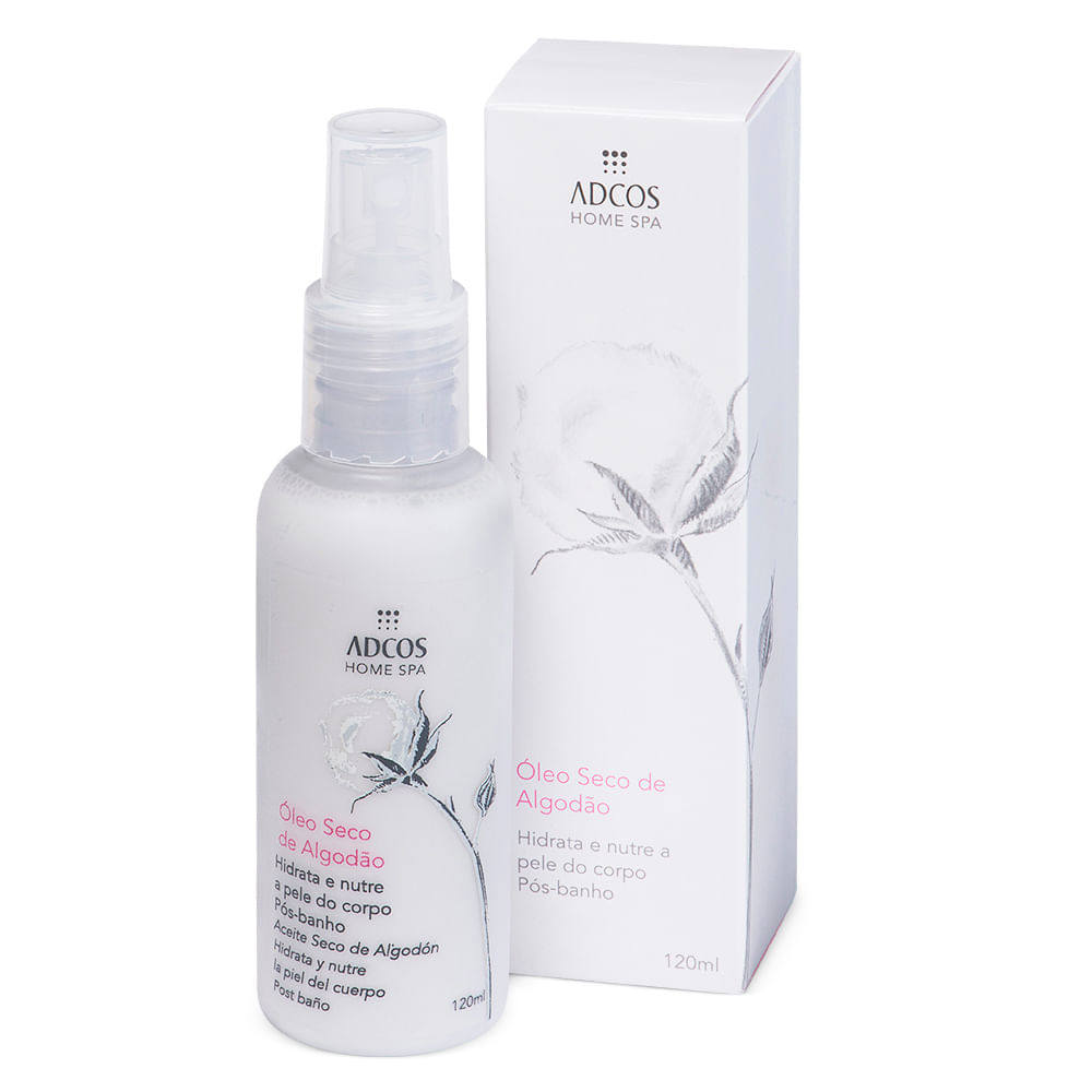Óleo Seco De Algodão Pós Banho 120ml