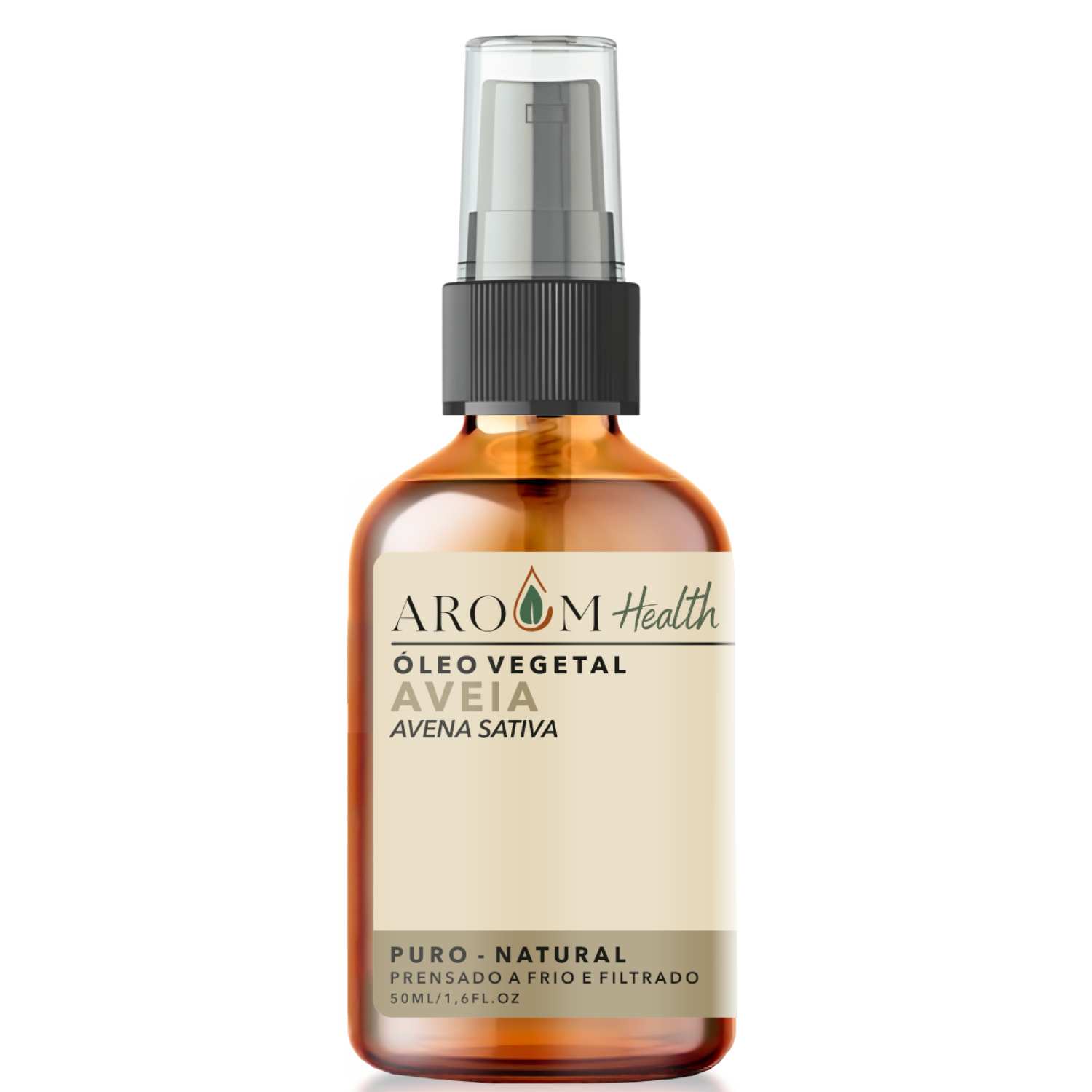 Óleo de Aveia Puro 100% natural cabelo e pele 50 ml Aroom Health