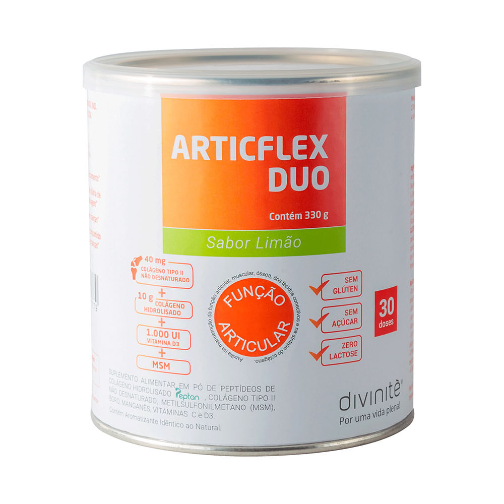 Suplemento Alimentar Articflex Duo Divinitè330g Sabor Limão