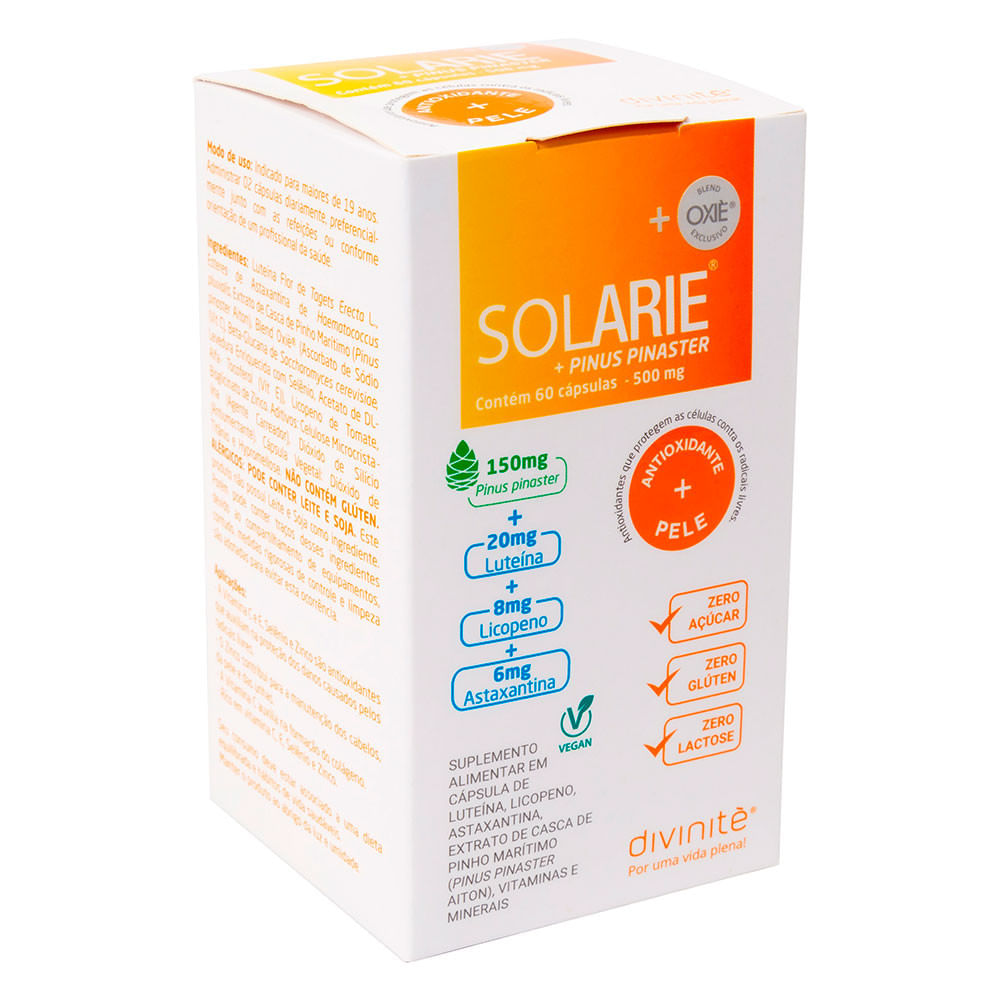Suplemento Alimentar Em Cápsulas Solarie 30 Cápsulas