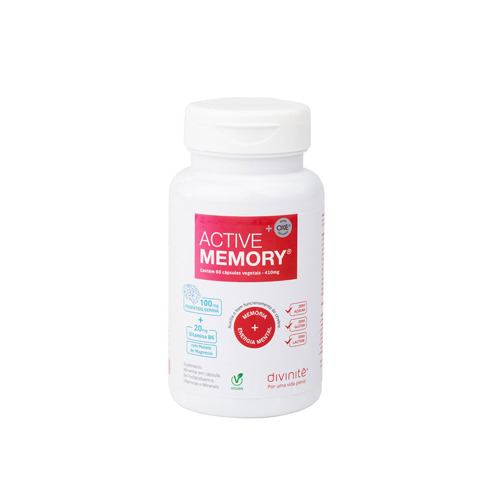 Suplemento Para Memória Active Memory Divinitè Com 60 Cápsulas