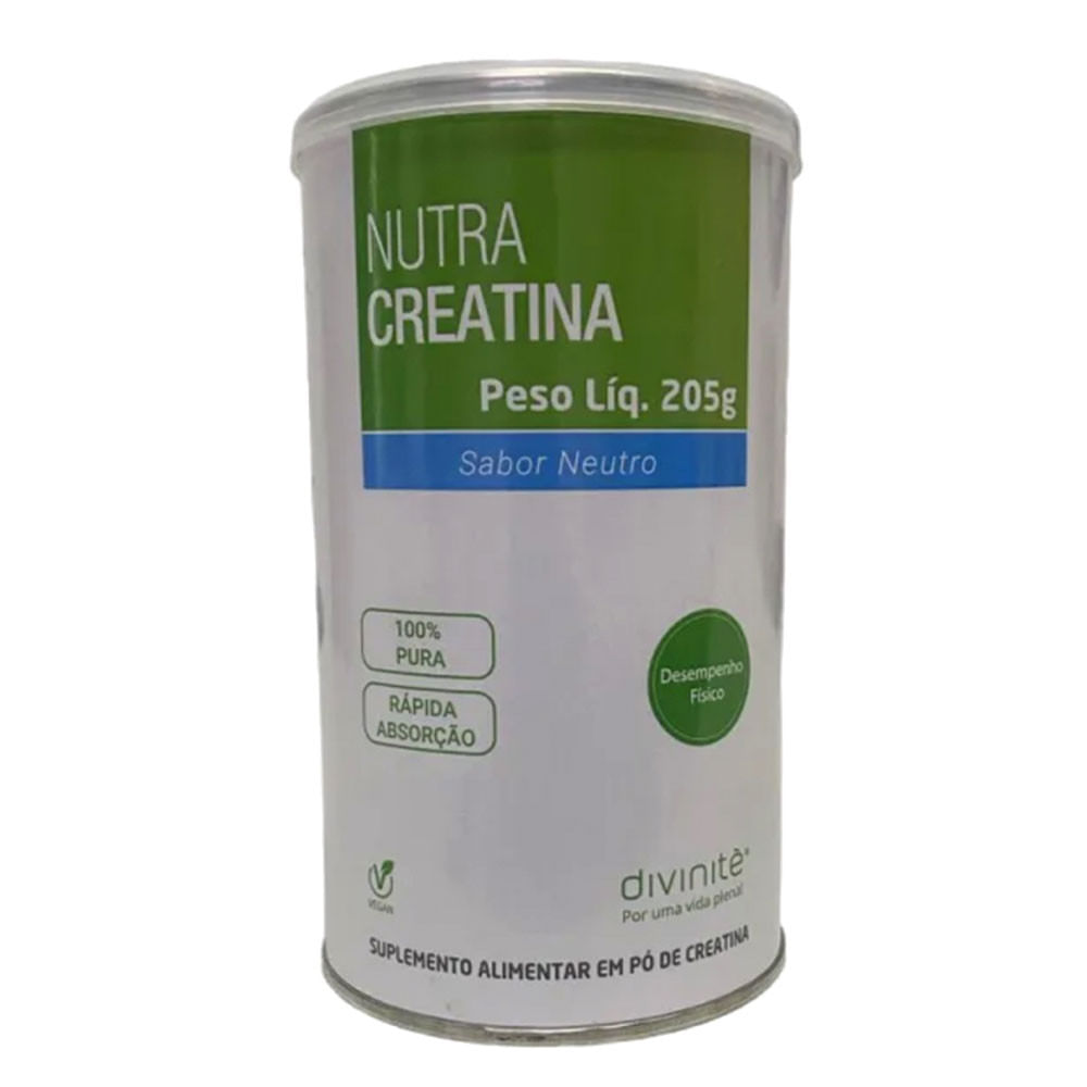 Suplemento Alimentar em Pó Nutracreatina Divinitè 205g Sabor Neutro