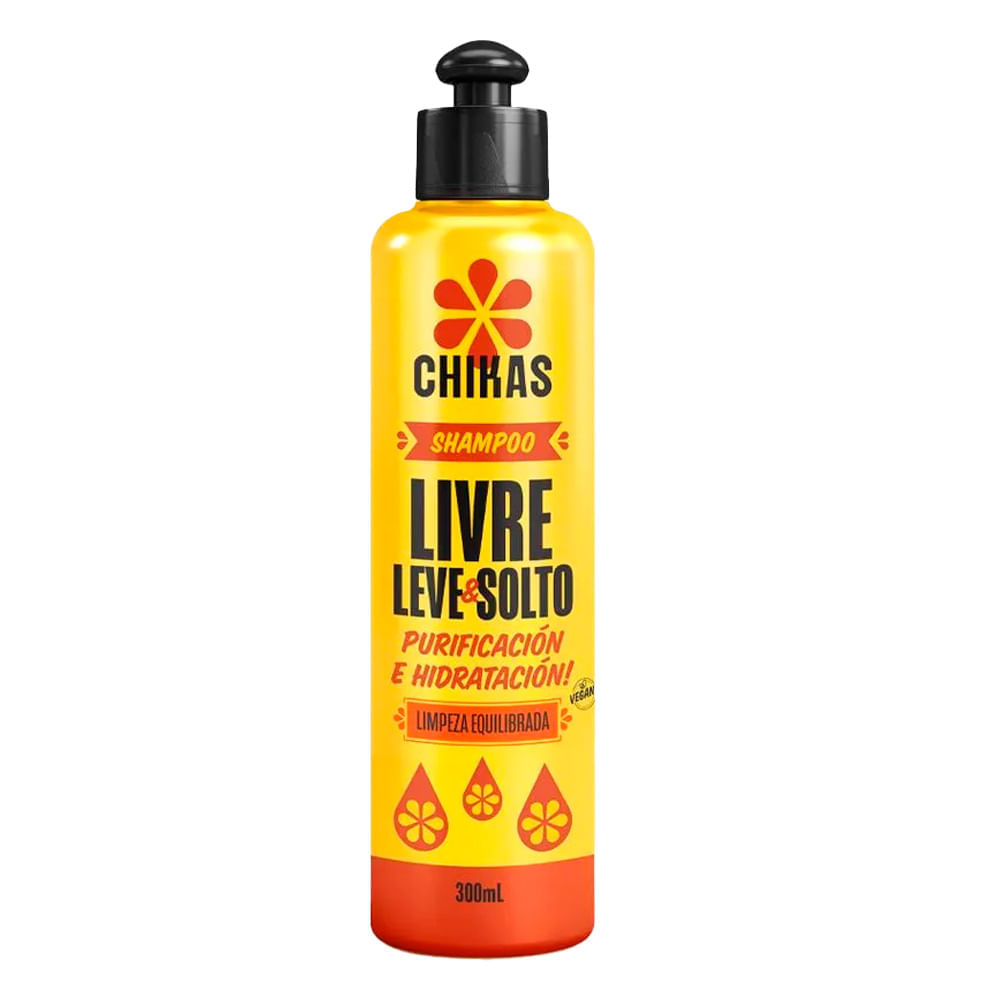 Shampoo Chikas Livre Leve E Solto 300ml