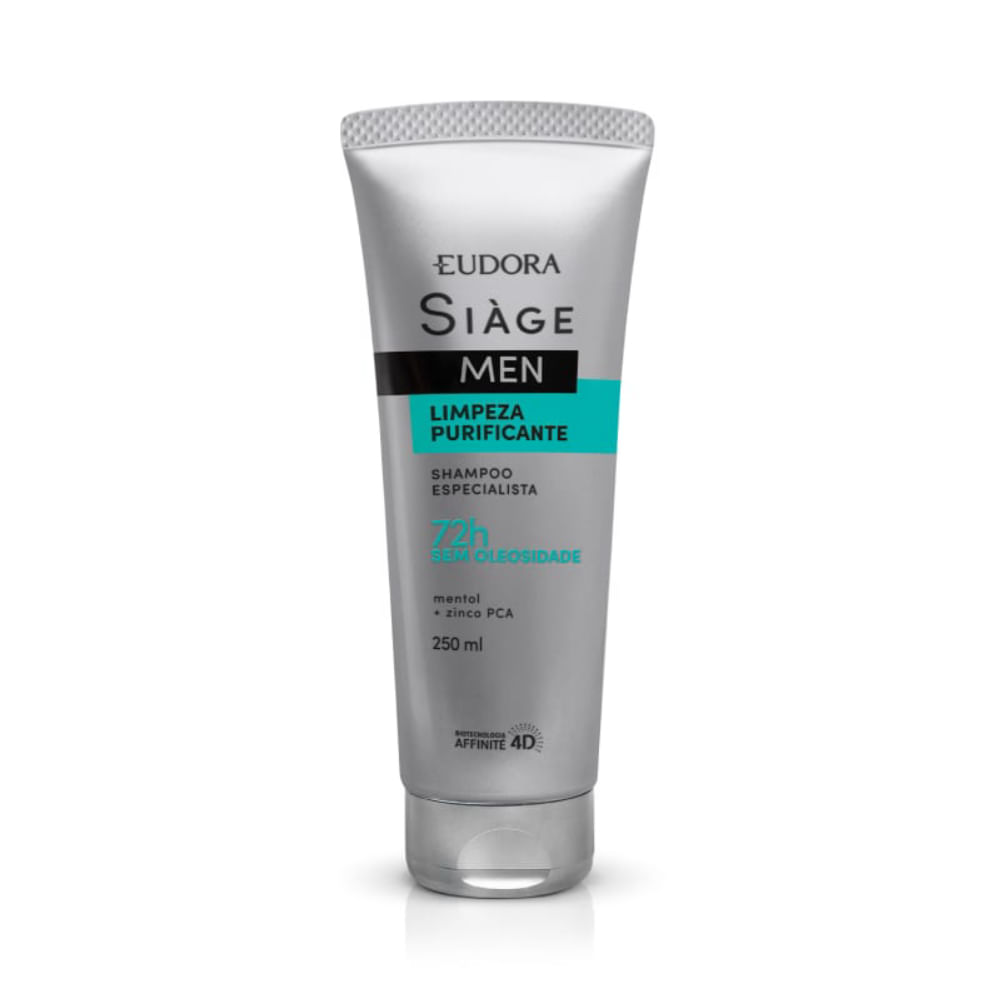 Shampoo Eudora Siàge Men Limpeza Purificante 250ml