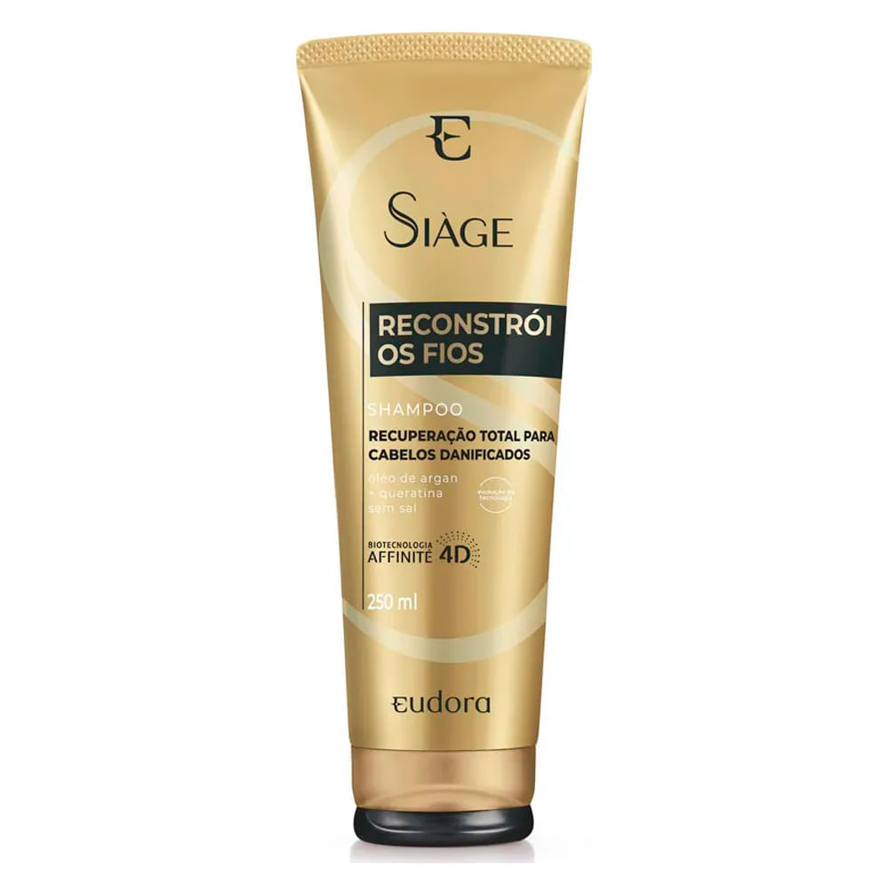 Shampoo Reconstrói Os Fios Eudora Siàge 250ml