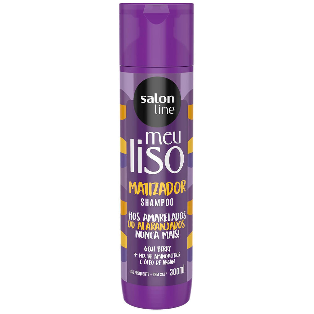 Shampoo Matizador Salon Line Meu Liso Loiro Matizado 300ml