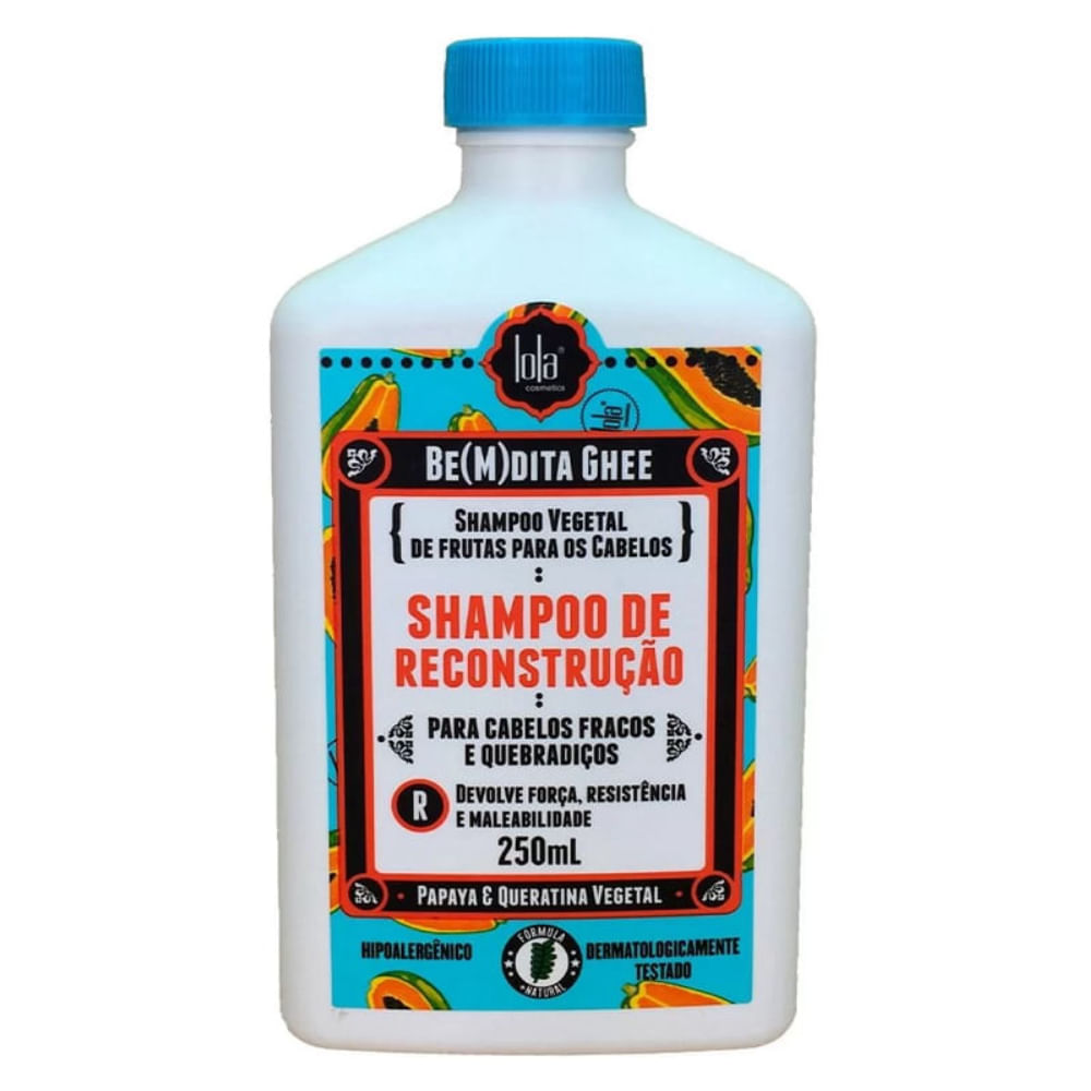 Shampoo Lola Be(m)dita Ghee Papaya E Queratina Vegetal 250ml