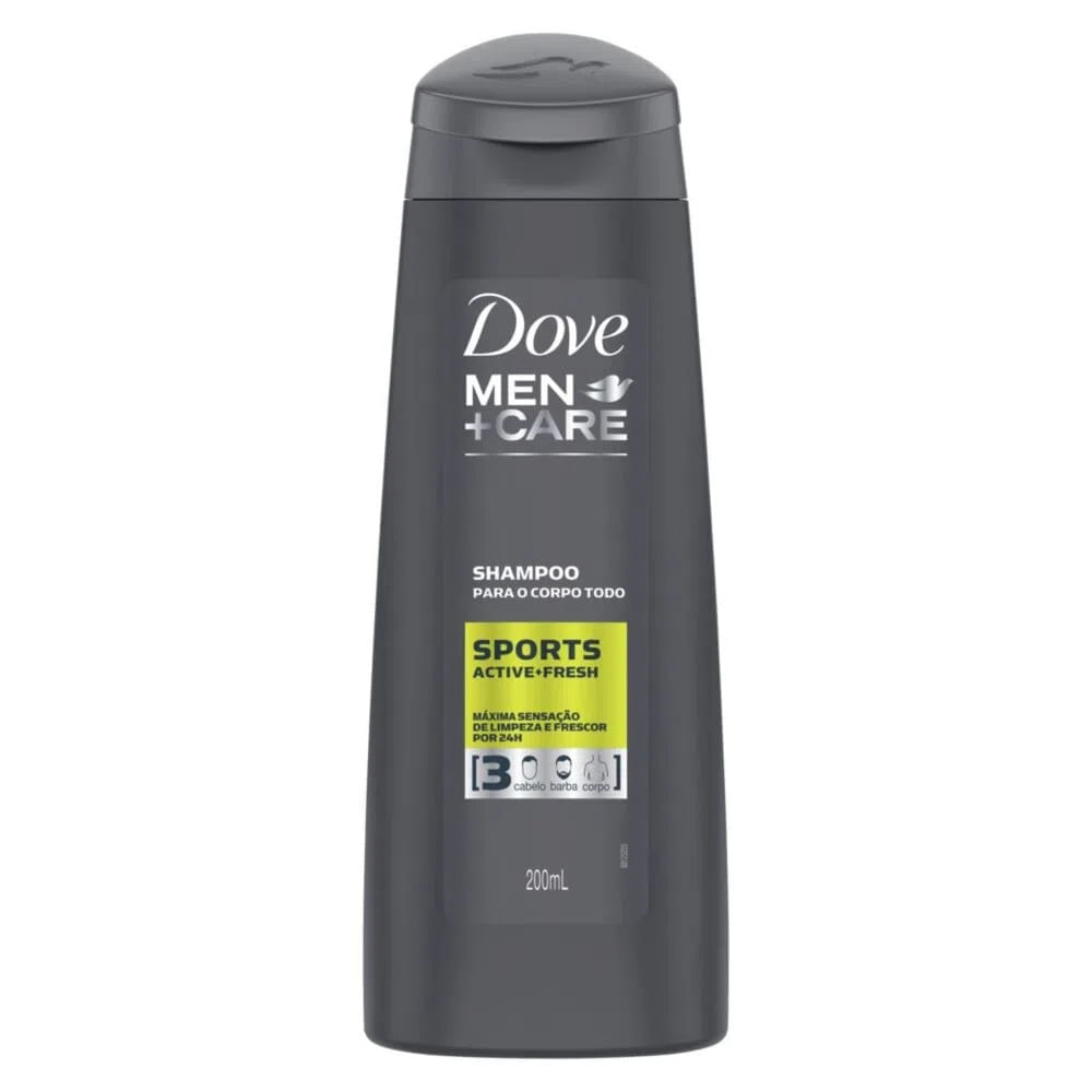 Shampoo Dove Men Care Sports 3 Em 1 200ml