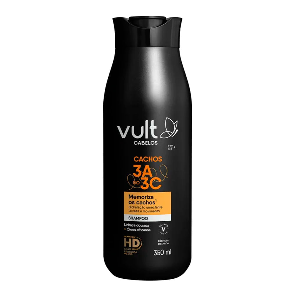Shampoo Vult Cabelos Cachos 3A a 3C 350ml
