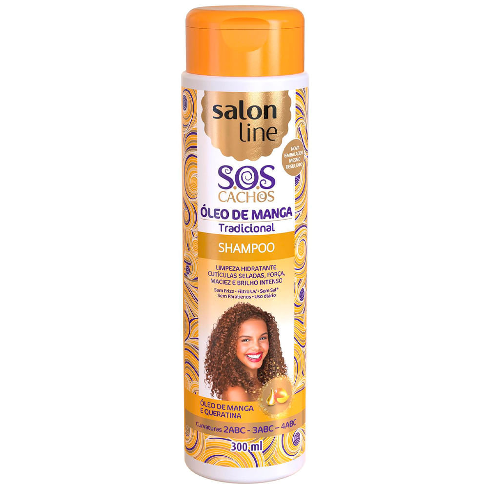 Shampoo Salon Line Cachos SOS Sem Parabenos 300ml