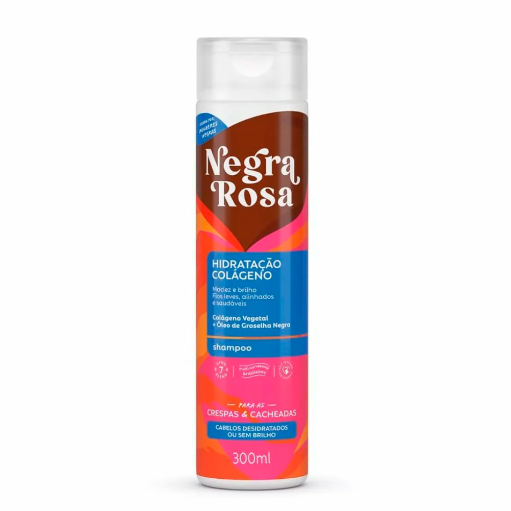 Shampoo Negra Rosa Hidratação E Colágeno 300ml