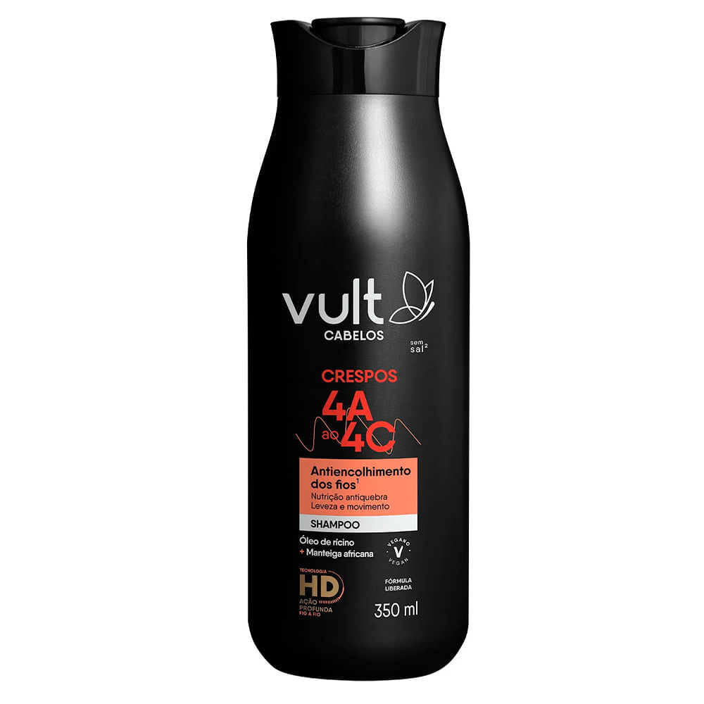 Shampoo Vult Cabelos Crespos 4A a 4C 350ml