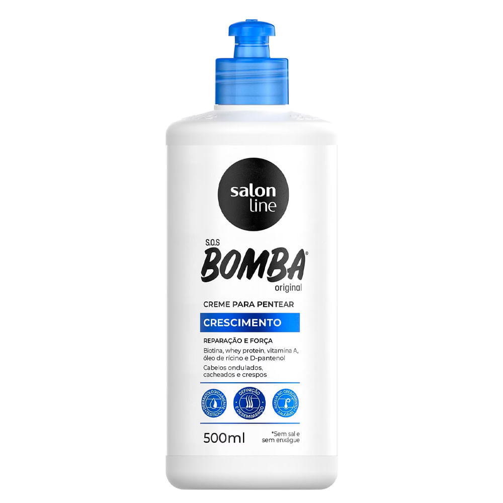 Creme Para Pentear Salon Line Sos Bomba Vitaminas 500ml