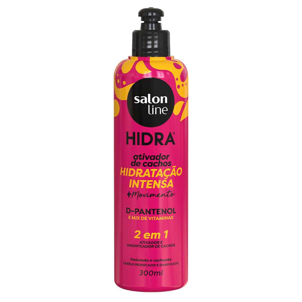 Ativador Cachos Salon Line Hidra D-Pante E Mix De Vitaminas 300ml