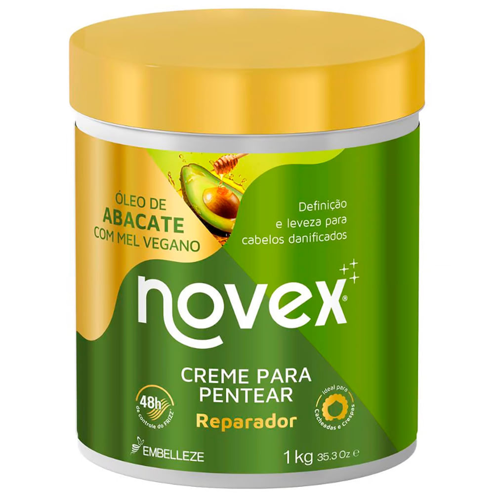 Creme Para pentear Novex Óleo de Abacate e Mel Vegano 1kg
