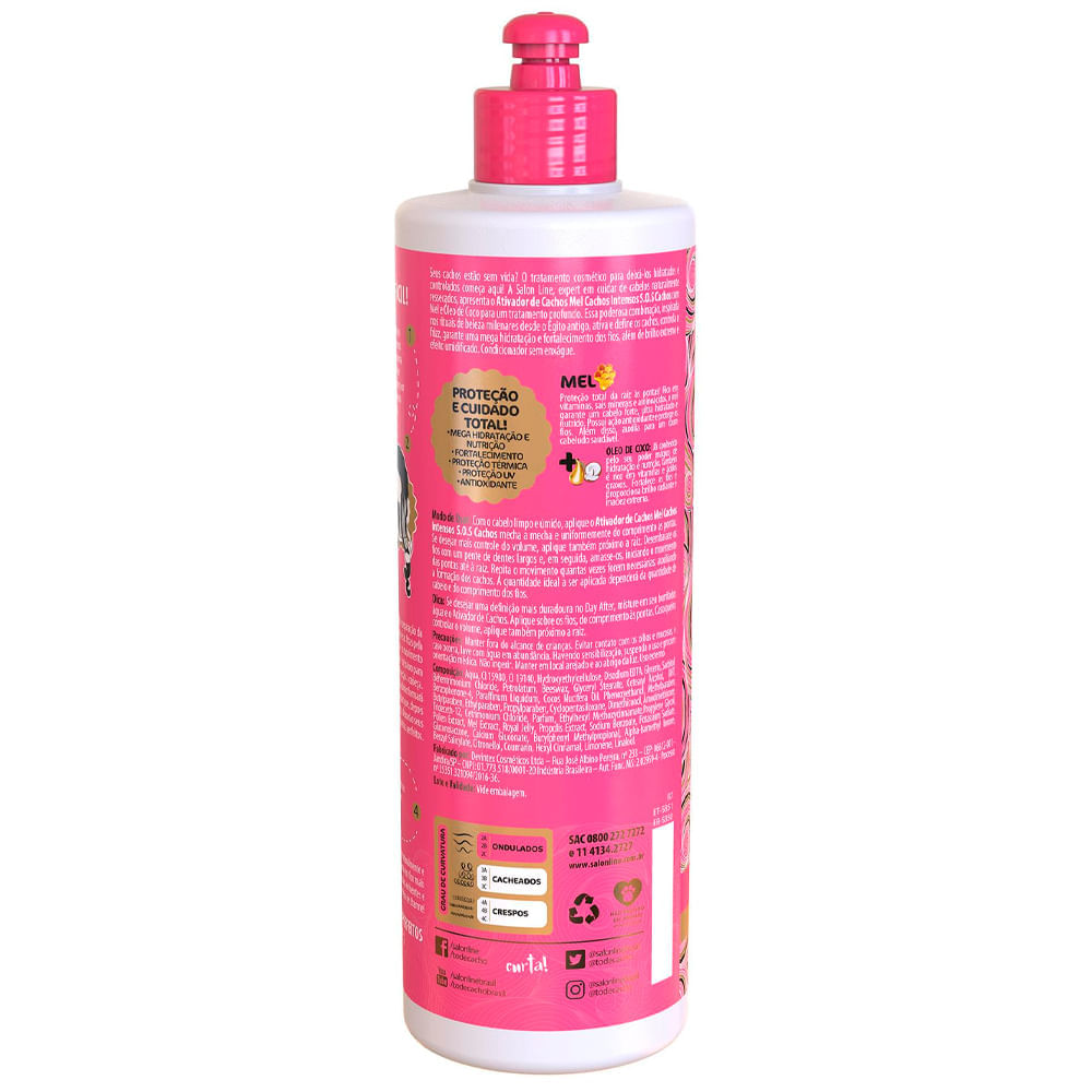 Ativador De Cachos Salon Line S.O.S Intenso 500ml
