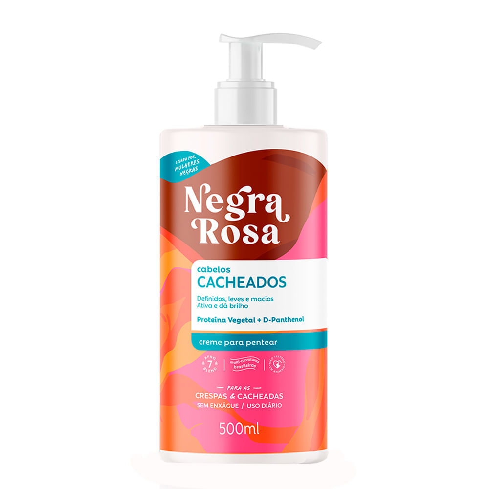 Creme Para Pentear Negra Rosa Cacheados 500ml