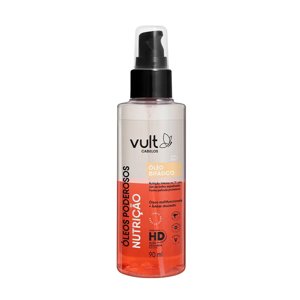Óleo Capilar Vult Bifásico Óleos Poderosos Nutrição 90ml