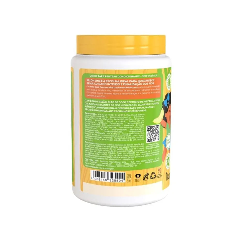Creme De Pentear Cachinhos Poderosos Melão 1kg