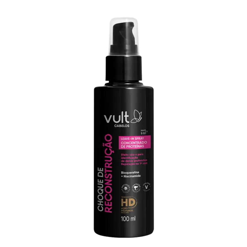 Leave-In Spray Vult Cabelos Choque De Reconstrução 100ml