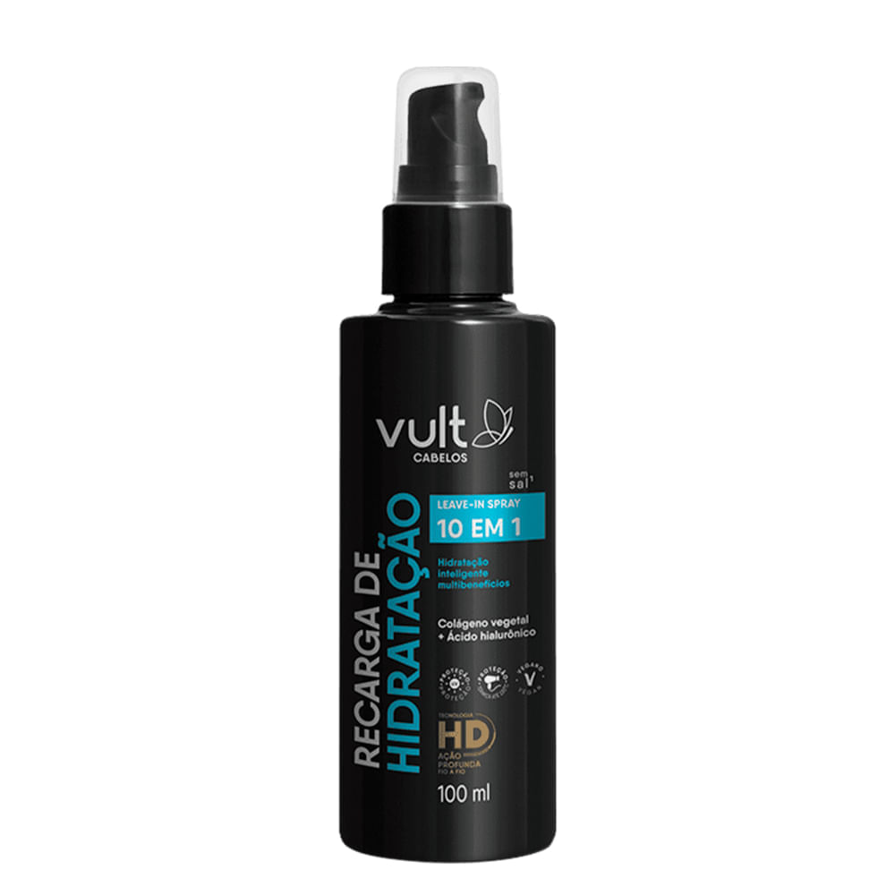 Leave-in Spray 10 Em 1 Vult Cabelos Recarga De Hidratação 100ml