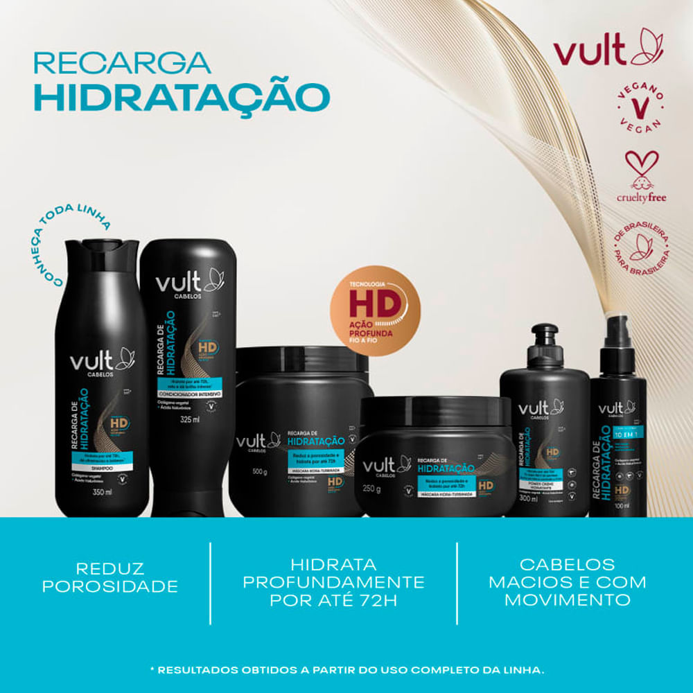 Leave-In Spray 10 Em 1 Vult Cabelos Recarga de Hidratação 100ml