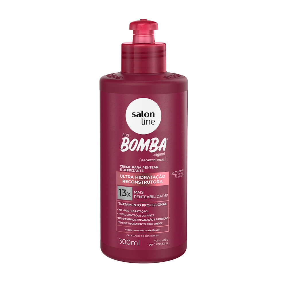 Creme De Pentear  Salon Line S.O.S Bomba Reconstrução 300ml